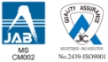 ISO9001:2015 認証取得ロゴ